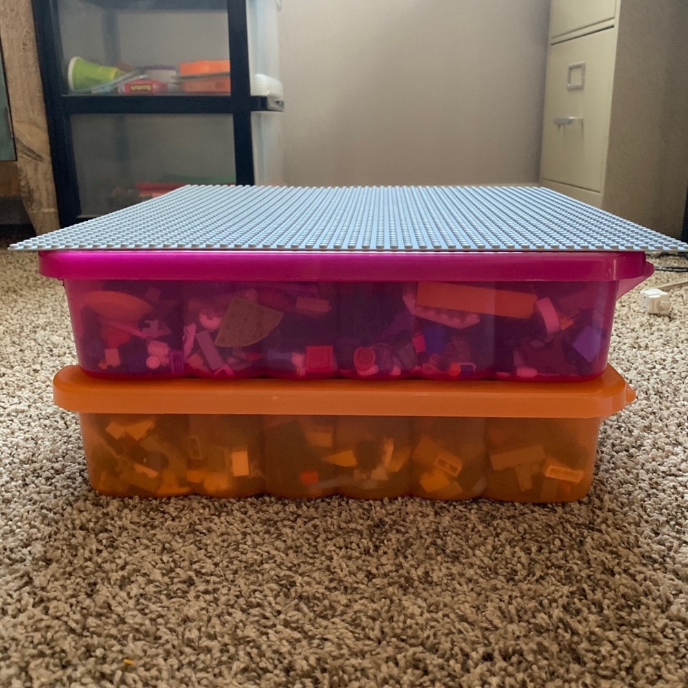 2 boxes of Random Legos